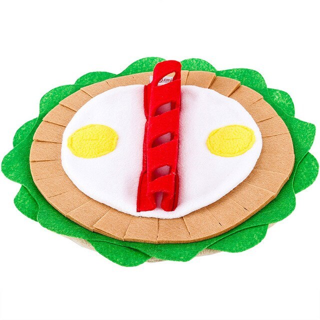 Pet Dog Snuffle Mat Pet Sniffing Training Toy Thin Burrito Design Blanket Fleece Pads Dog Mat Relieve Stress Dog Play Puzzle Toy