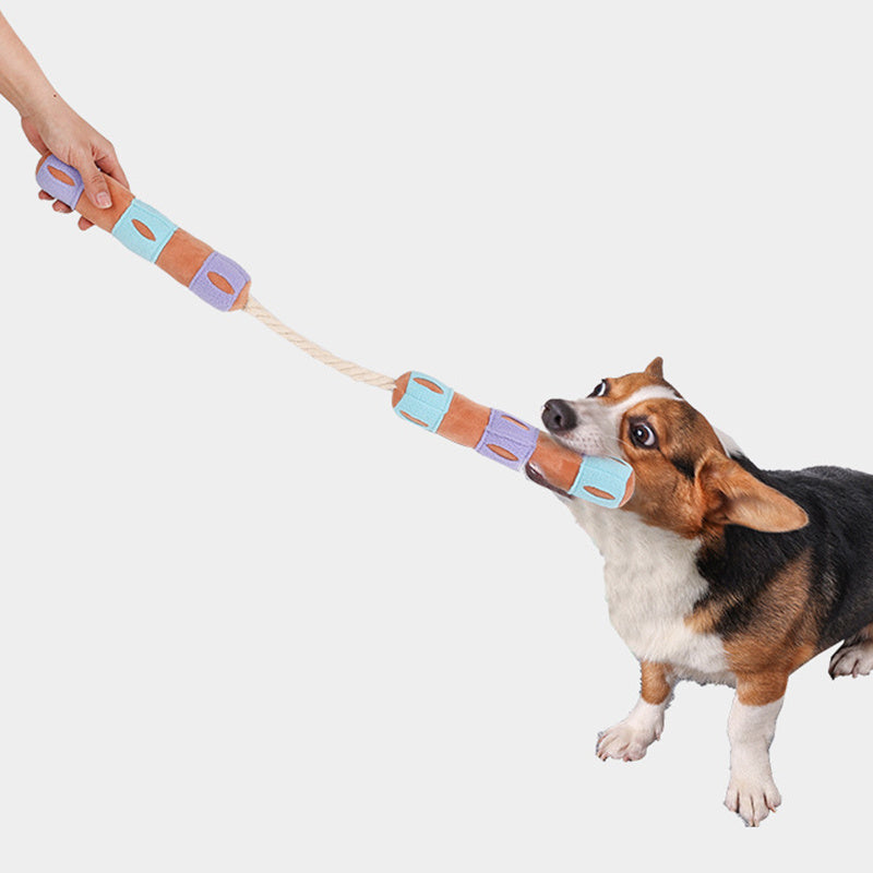 Pet Snuffle Toys Dog Sniffing Toy Slow Feeding Mat Nunchaku Puppy Playing Washable Interactive Puzzle Pet Playing Sounding Pad
